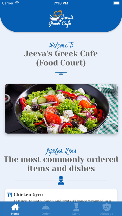 Jeeva's Greek Café Screenshot