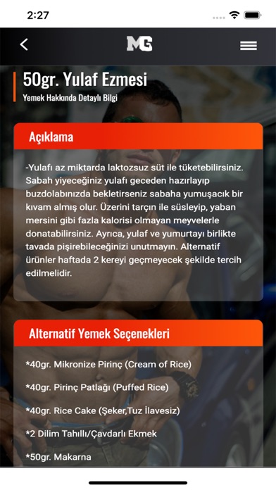 MG Fitness Screenshot