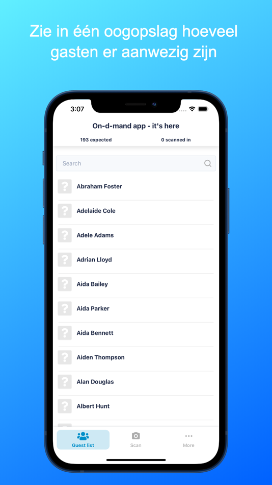 #1. Hospitality Manager - Scan app (iOS) Podle: On-d-mand