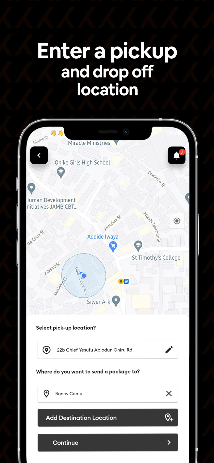 Couriax - Request  a dispatch