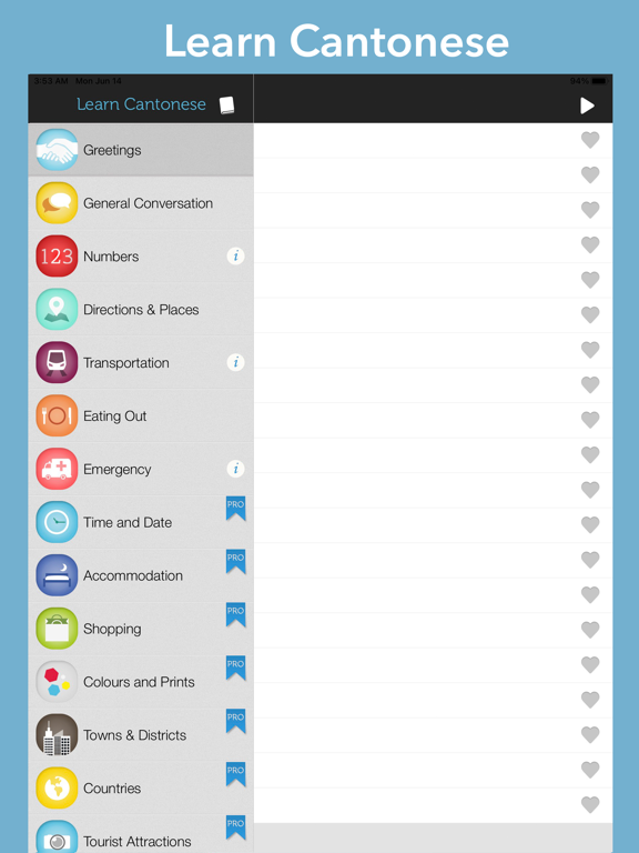 Screenshot #5 pour Learn Cantonese - Phrasebook