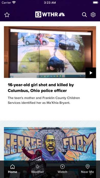 Indianapolis News from 13 WTHR Screenshot
