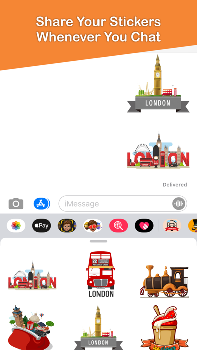 Screenshot 3 of London Paris Stickers Pack App