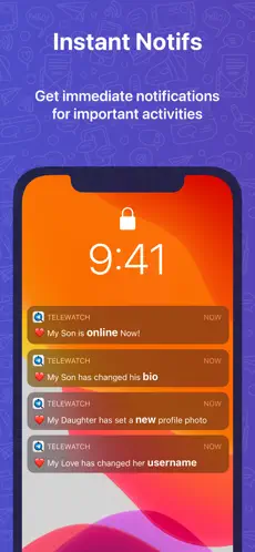 Screenshot 2 TeleWatch tracker for Telegram iphone
