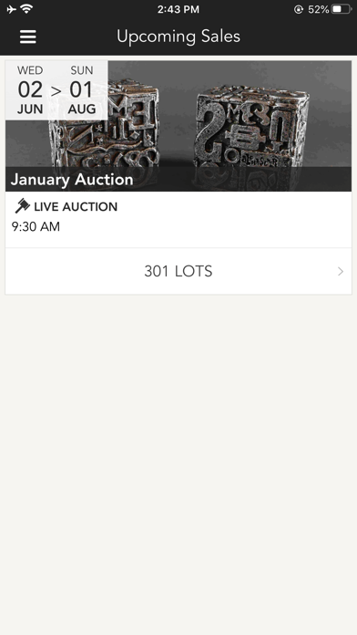 Westport Auction Screenshot
