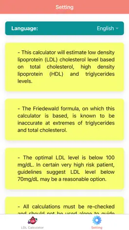 Game screenshot LDL Cholesterol Calculator Pro apk