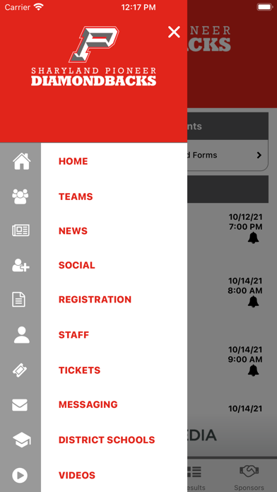 Sharyland ISD Athletics Screenshot