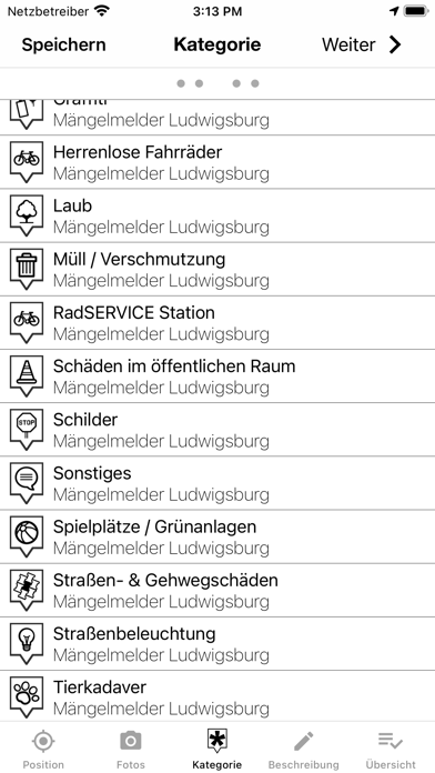 Ludwigsburg-Melder Screenshot