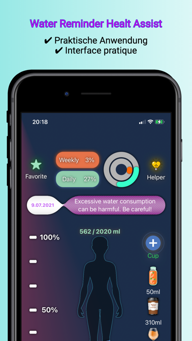 Screenshot #1 pour Water Reminder - Healt Assist