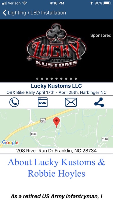 Bikers Info USA Screenshot