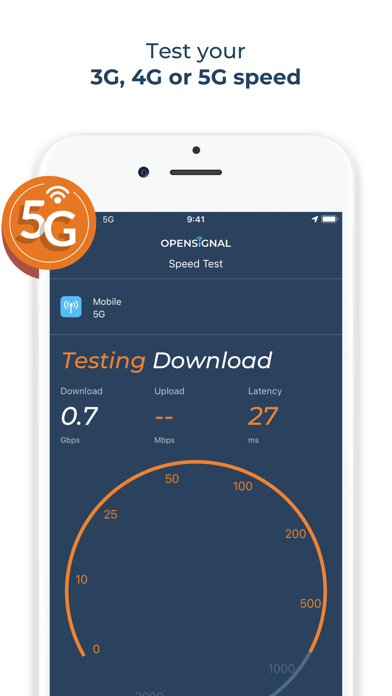 Opensignal Internet Speed Test Screenshot