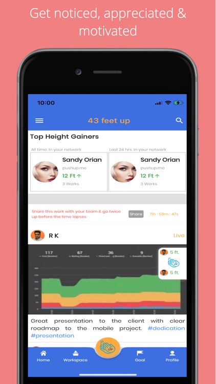 Pushup Get noticed for work screenshot-4