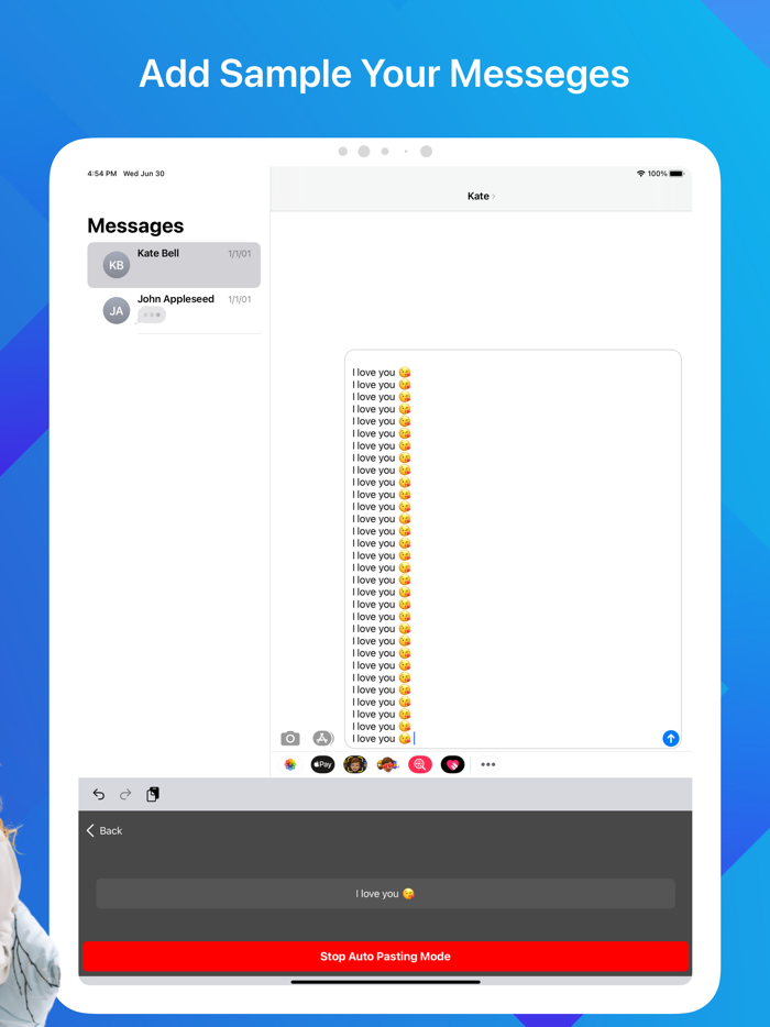 Auto Keyboard Paste Text Copy
