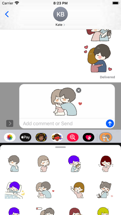 Screenshot #2 pour Boy and Girl Stickers