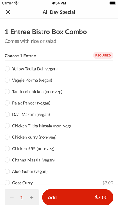 Curry India Bistro Screenshot