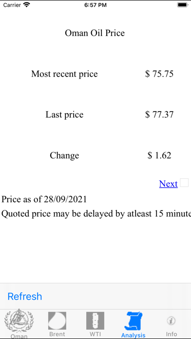 OMZEST Oil Watch Screenshot