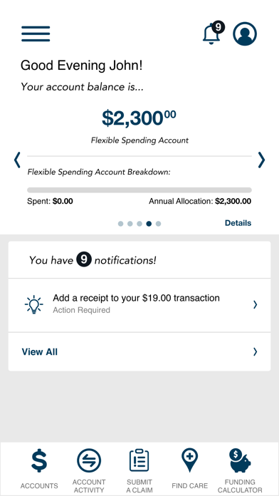 Employee Plans Mobile Flex Screenshot
