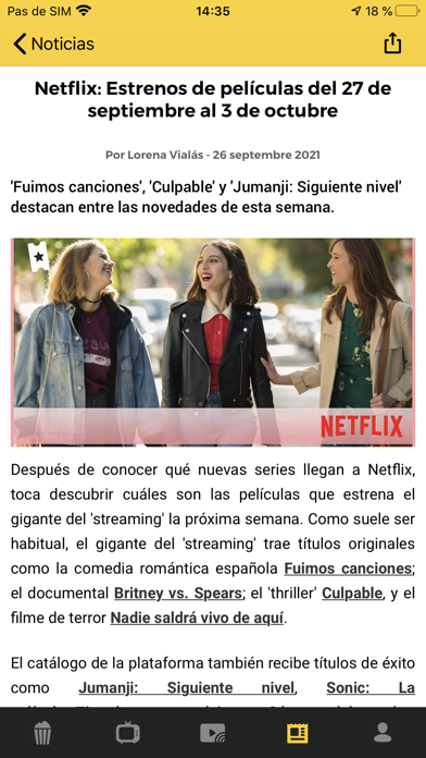 SensaCine - Cine y Series Screenshot