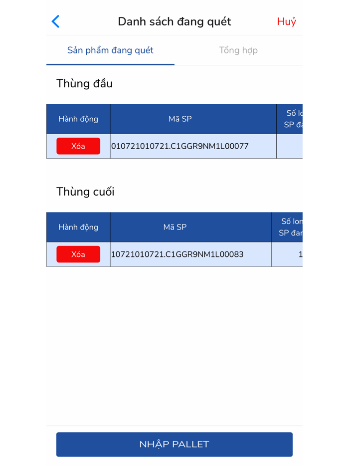 Nutricare-SKU tracking