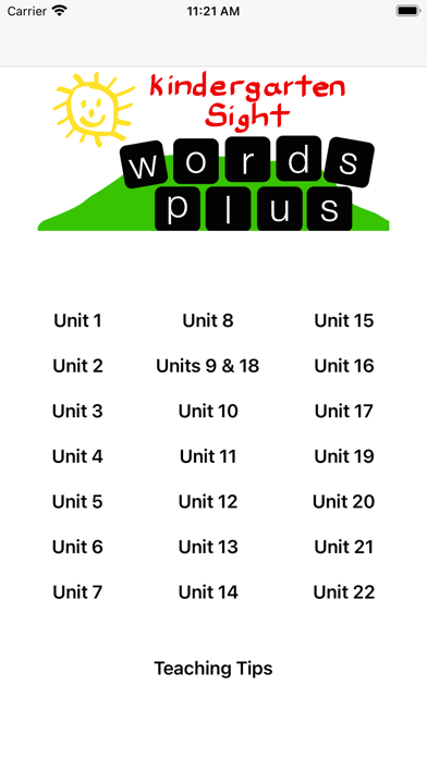 Kindergarten Sight Word(s)+ Screenshot