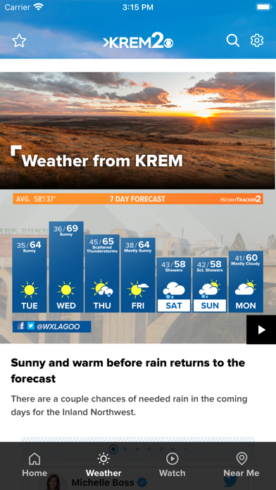 Spokane News from KREM Screenshot