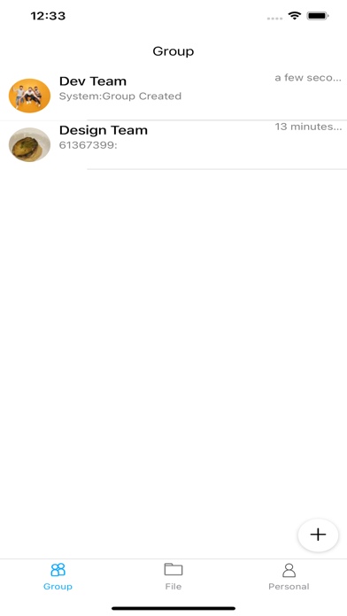 Screenshot #1 pour Group Chat Lite