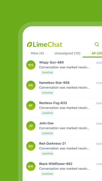 LimeChat Agent Screenshot