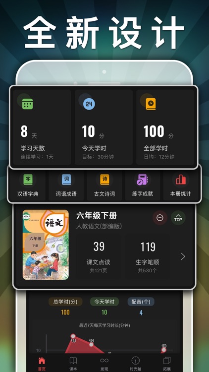 六年级语文下册-小学语文人教版英语课本同步学习点读App