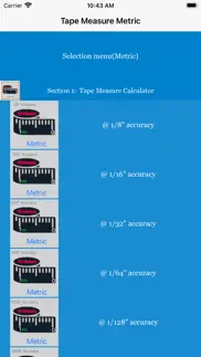 tape measure metric calculator iphone screenshot 1