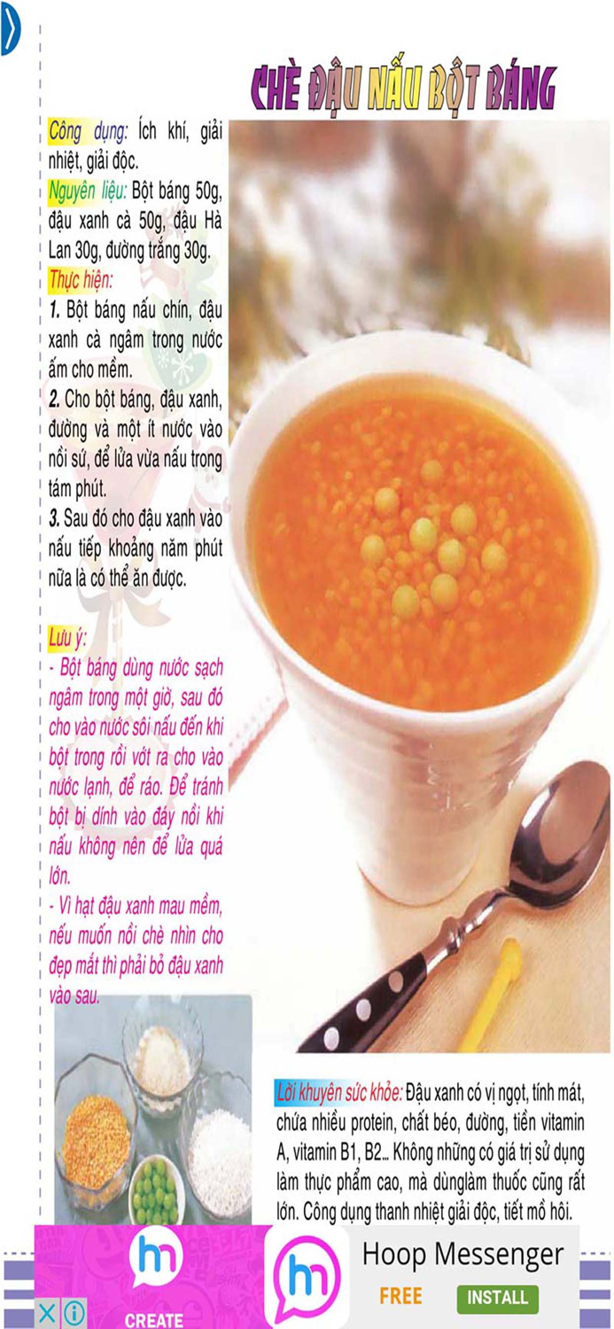 Cc mn ch thanh nhit d nu