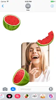 animated watermelon stickers iphone screenshot 3