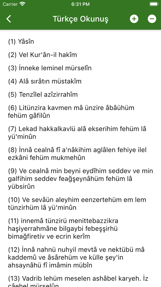 #3. Yasin-i Şerif (Yasin Suresi) (iOS) Podle: Ramazan ERBASARAN