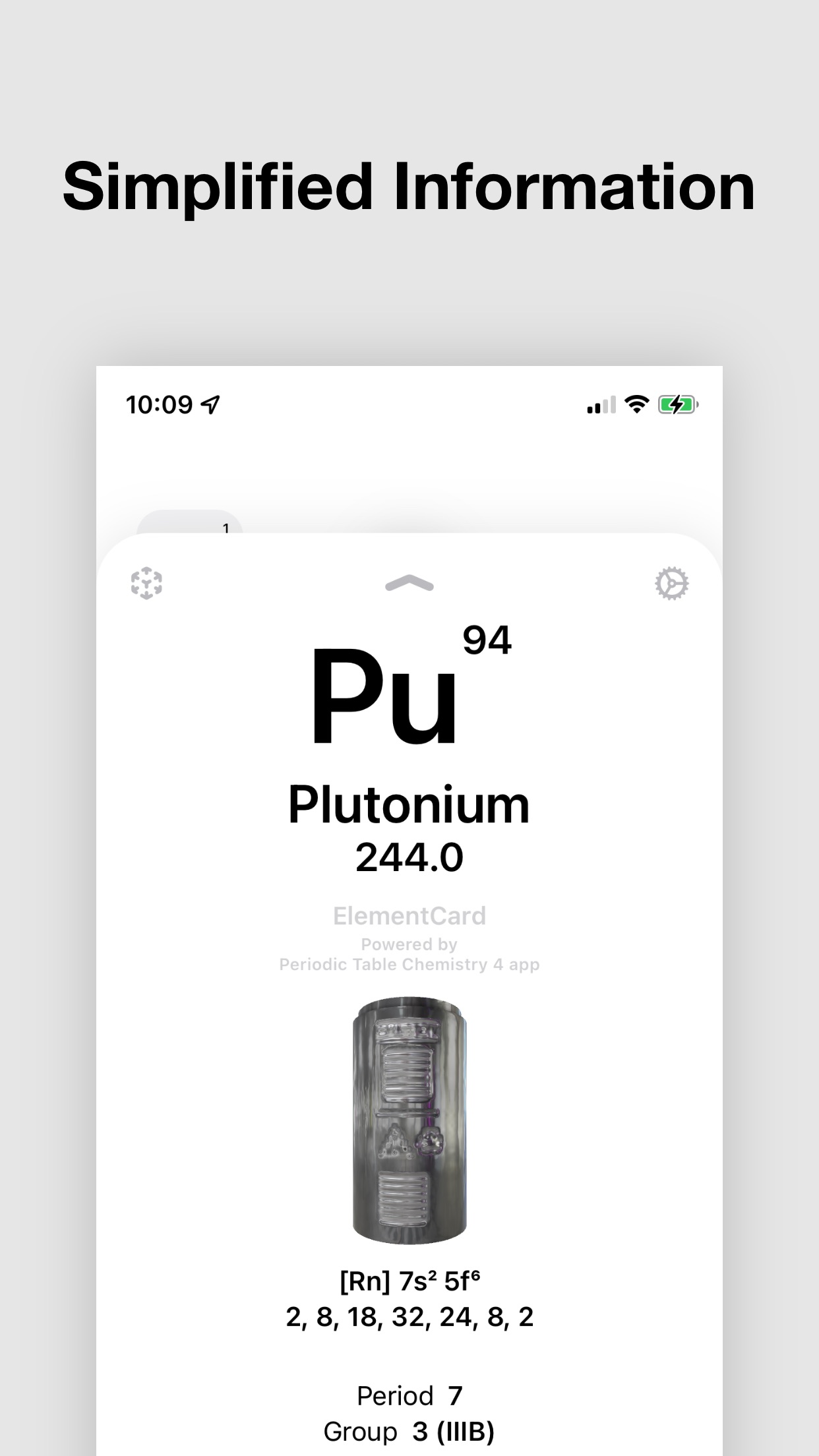 Screenshot do app Química Tabela Periódica 2024