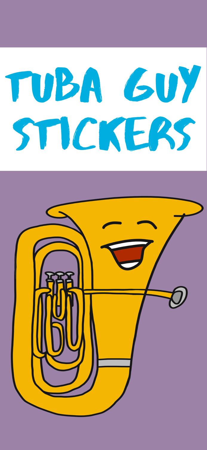Tuba Guy Stickers