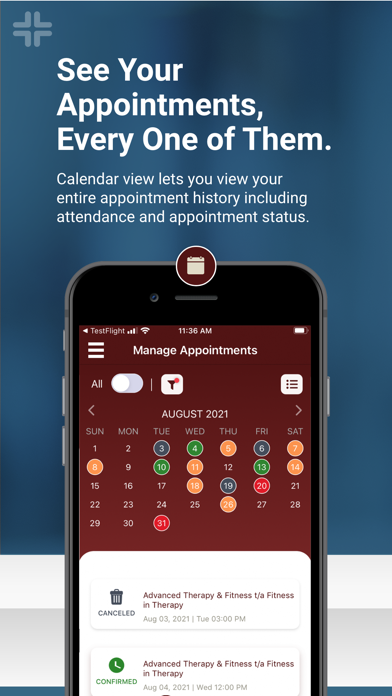 Active Care Scheduling Screenshot