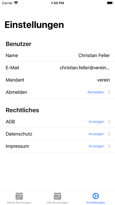 Screenshot #3 pour Vereinsbuchung.de scheduler