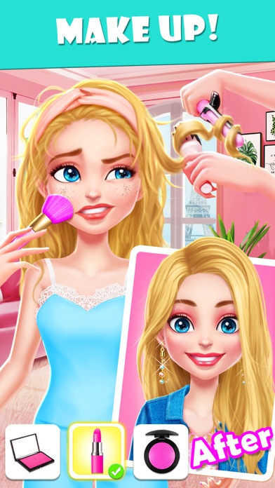 Merge Makeover: Makeup Games Screenshot