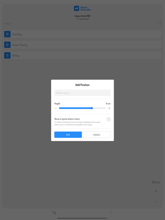 Idåsen Controller iPad screenshot 3 - Utilities app