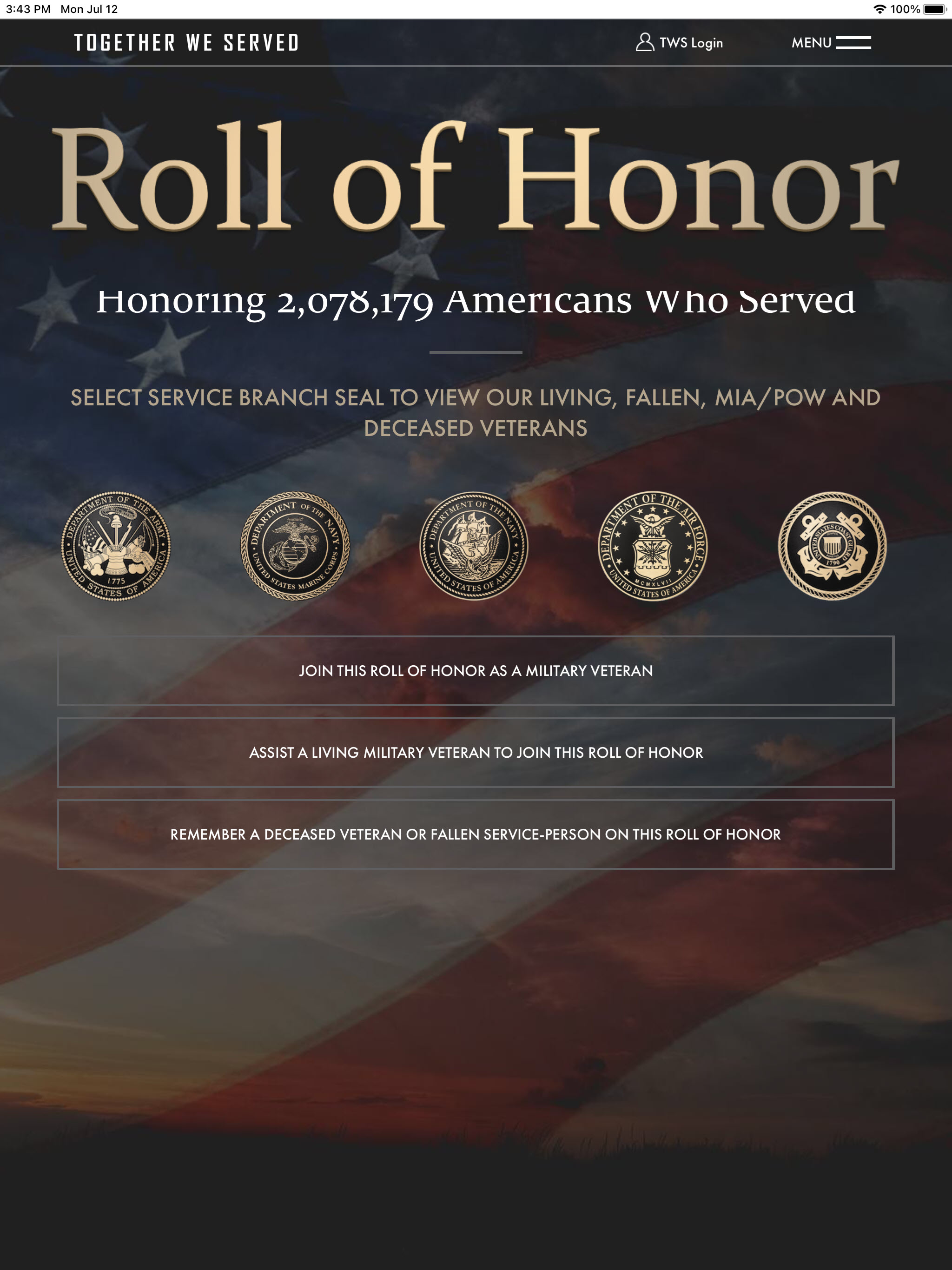 Together We Served ROH
