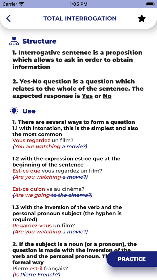 #2. FRENCH GRAMMAR・Lessons & Tests (iOS) 由: PORO Studio
