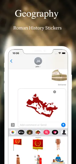 Game screenshot Roman History Stickers apk