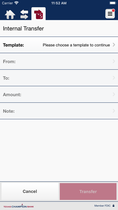 Texas Champion Bank Business Screenshot