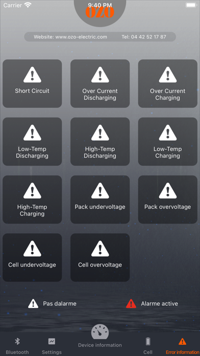 OZO BATTERIES Screenshot