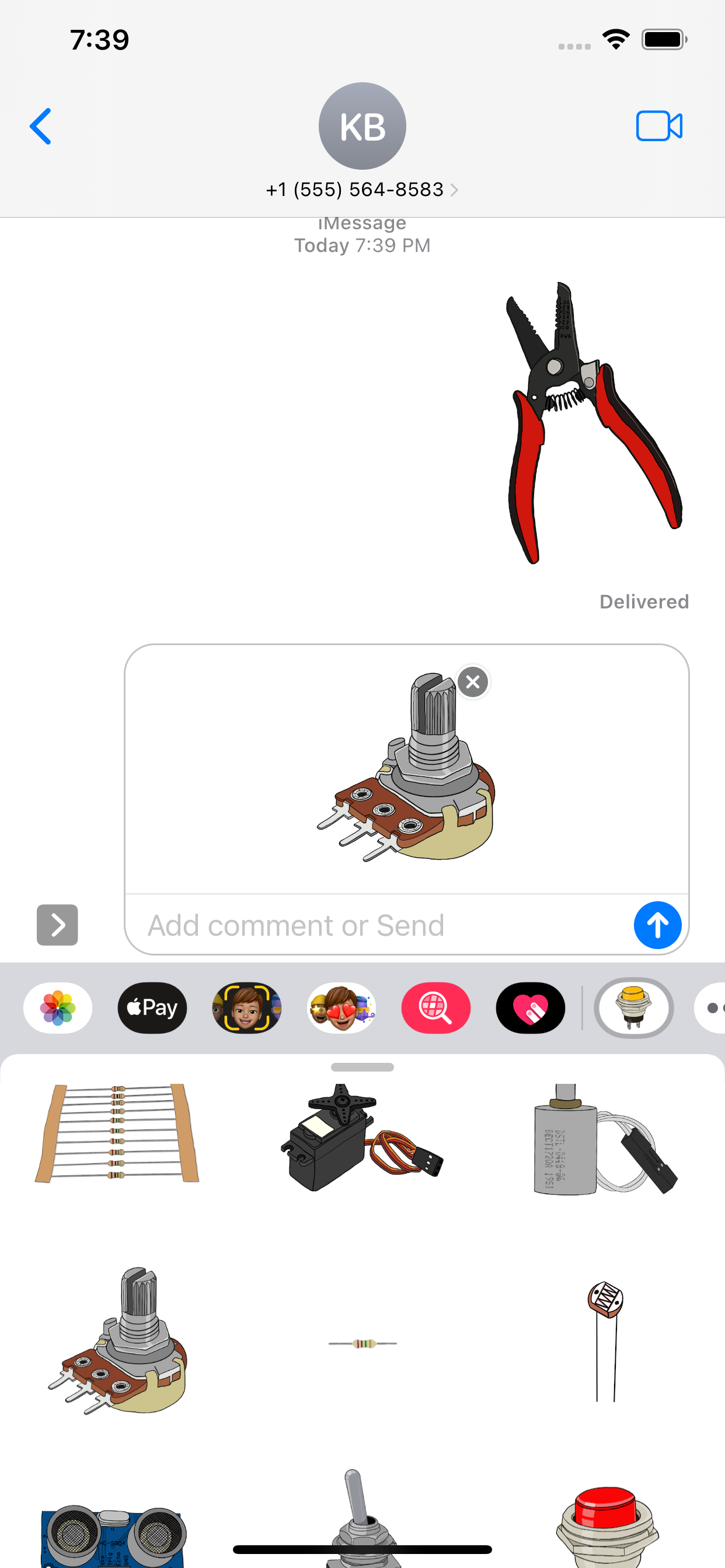 electronic stickers