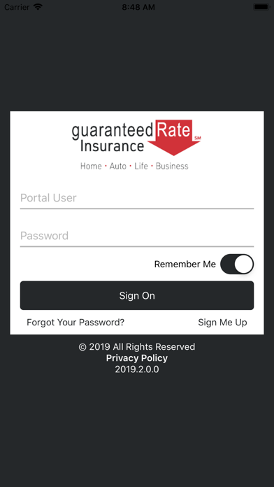 Guaranteed Rate Insurance Screenshot