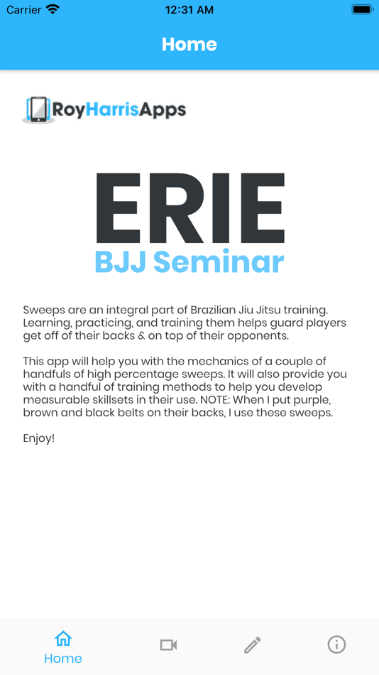 Erie BJJ Seminar - 2.0 - (iOS)