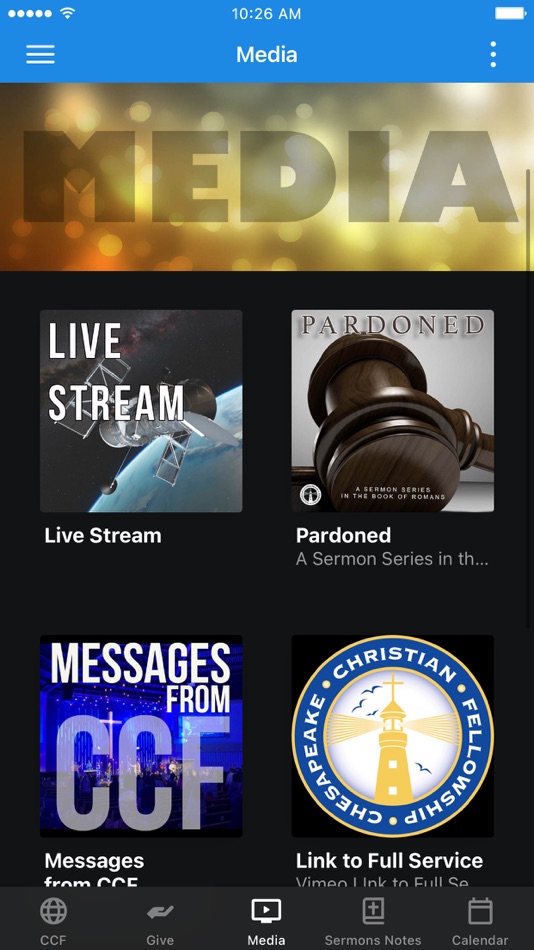 #2. CCF LIVE (iOS) 由: Chesapeake Christian Fellowship