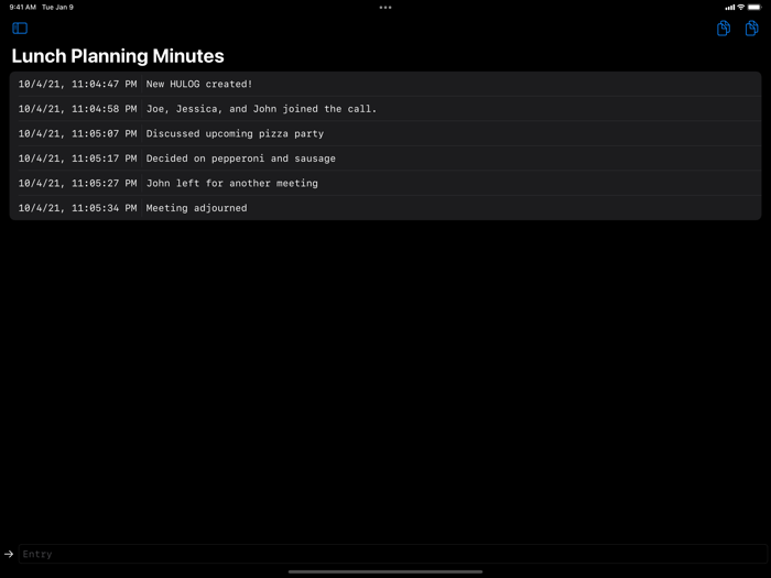 HULOG - Timestamped Notes