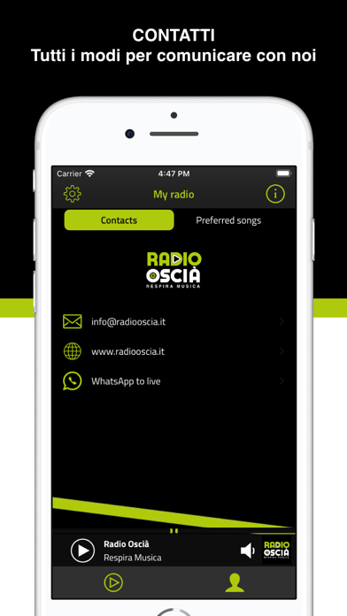 Radio Oscià Screenshot