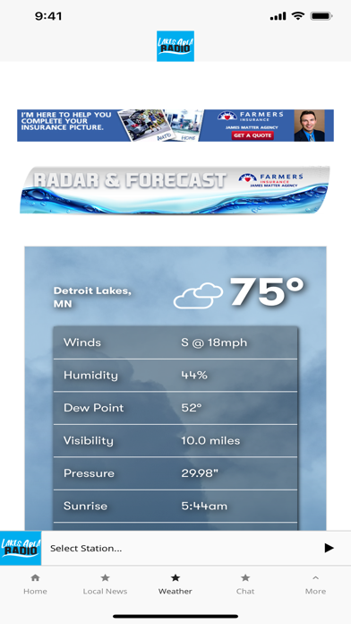 Lakes Area Radio Screenshot